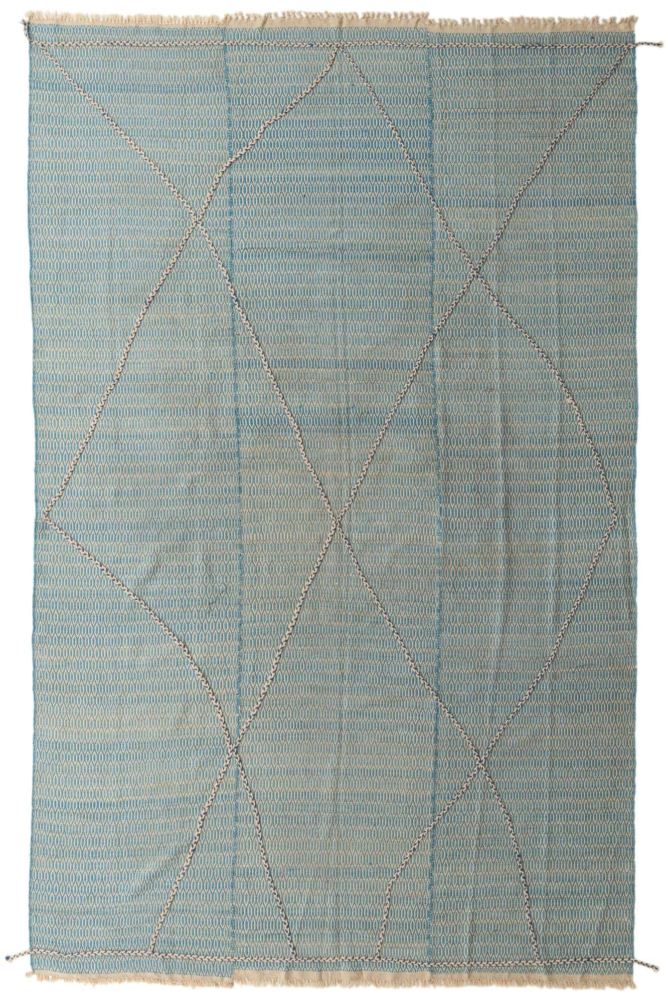 9' 10 x 14' 10 Hand Knotted Moroccan Wool Rug