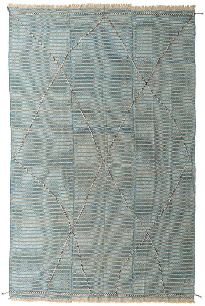 9' 10 x 14' 10 Hand Knotted Moroccan Wool Rug
