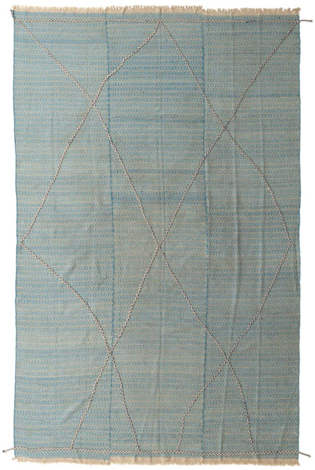 Detail image of 9' 10 x 14' 10 Hand Knotted Moroccan Wool Rug