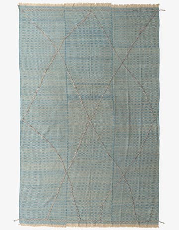 9' 10 x 14' 10 Hand Knotted Moroccan Wool Rug