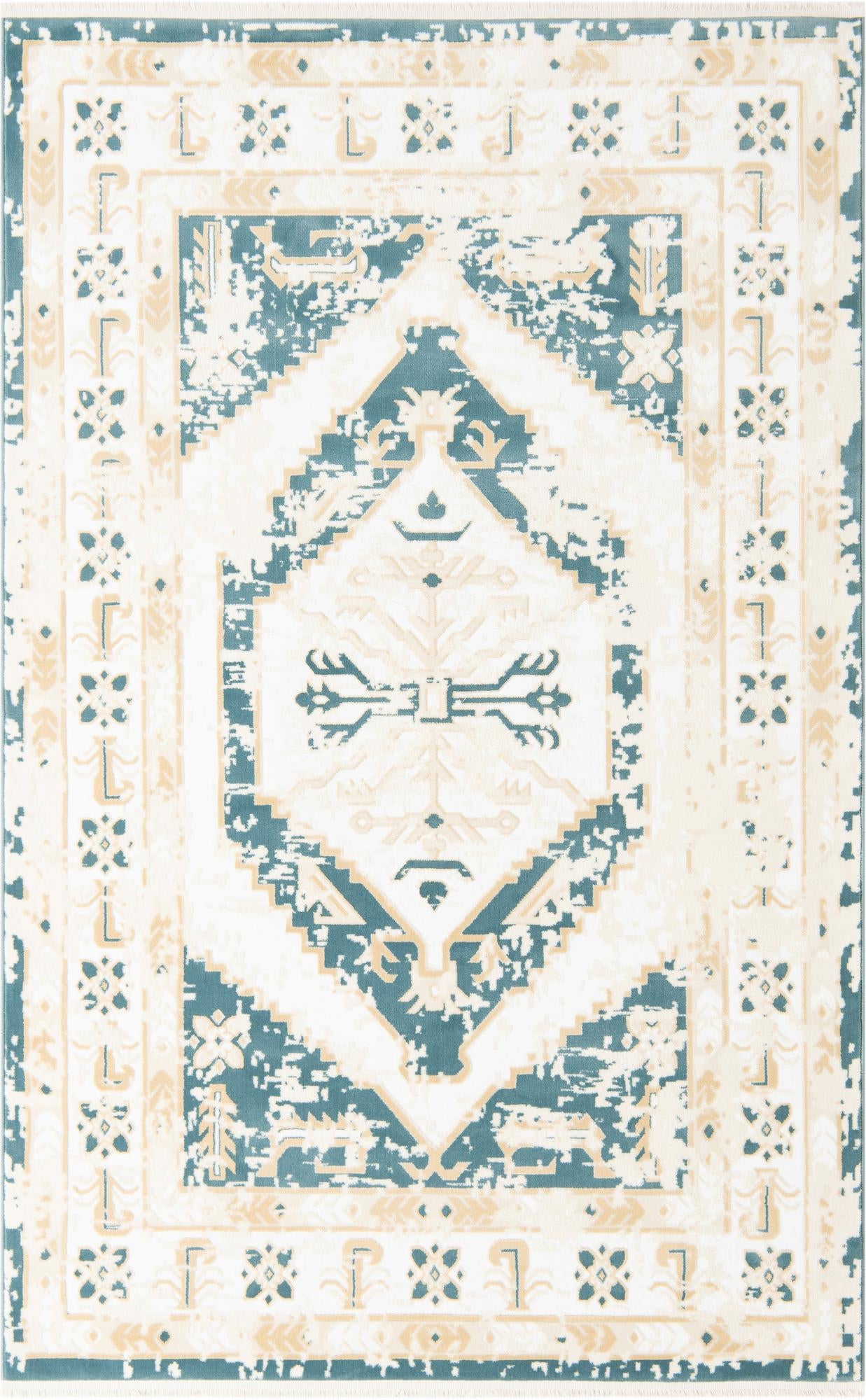 Rug Blue and Ivory Swatch link