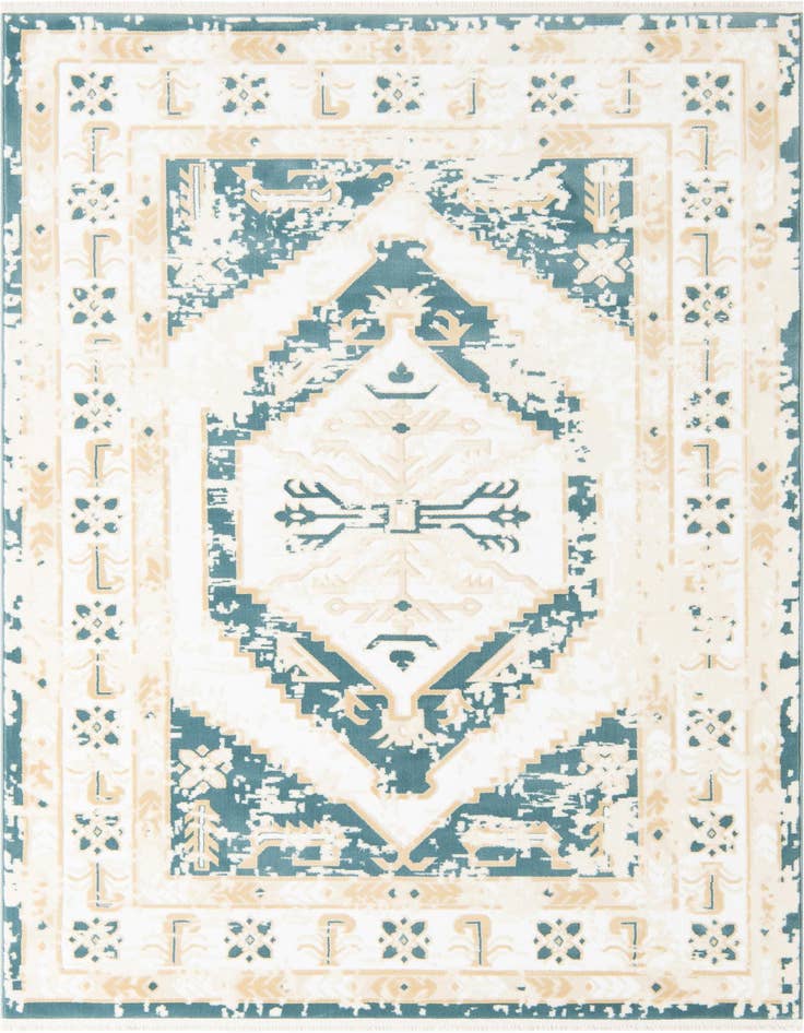 Detail image of 5' 3 x 8' Nain Design Rug