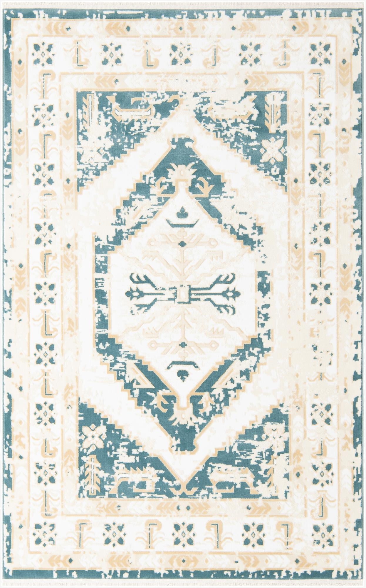 5' 3 x 8' Nain Design Rug
