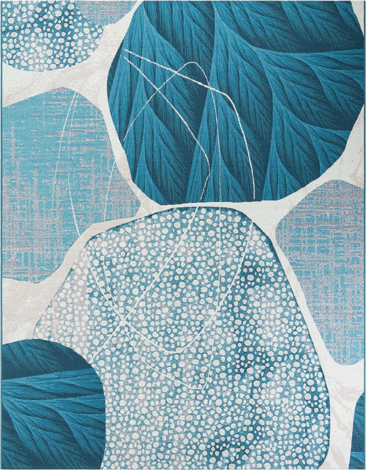 Detail image of 7' 10 x 10' Easy-Clean Modern Indoor / Outdoor Rug