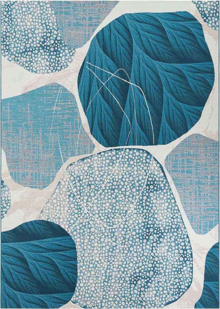 9' x 12' Easy-Clean Modern Indoor / Outdoor Rug