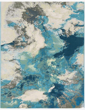 7' 10 x 10' Easy-Clean Modern Indoor / Outdoor Rug