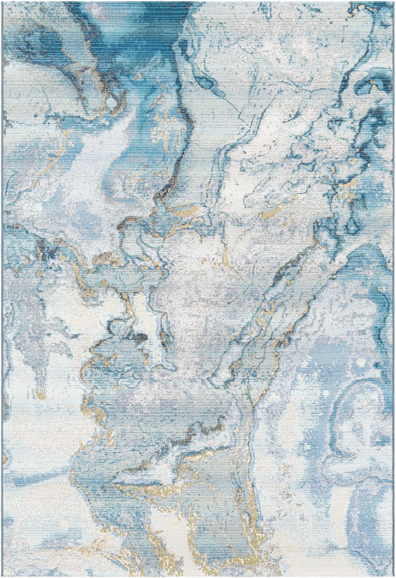 Primary image 6' x 9'  Washable Modern Indoor / Outdoor Rug