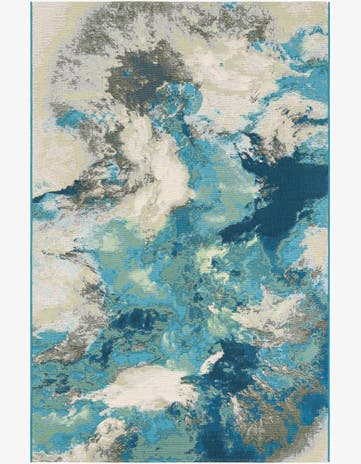 5' 3 x 8' Easy-Clean Modern Indoor / Outdoor Rug