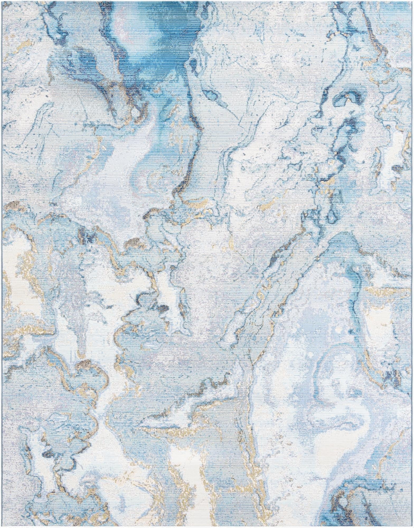 Primary image 7' 10 x 10'  Washable Modern Indoor / Outdoor Rug