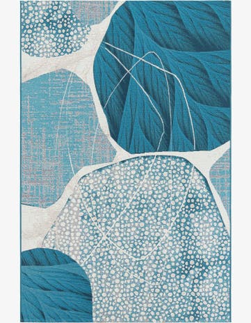 5' 3 x 8' Easy-Clean Modern Indoor / Outdoor Rug