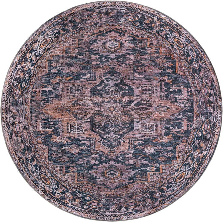 Detail image of 7' 10 x 7' 10 Yara Round Rug