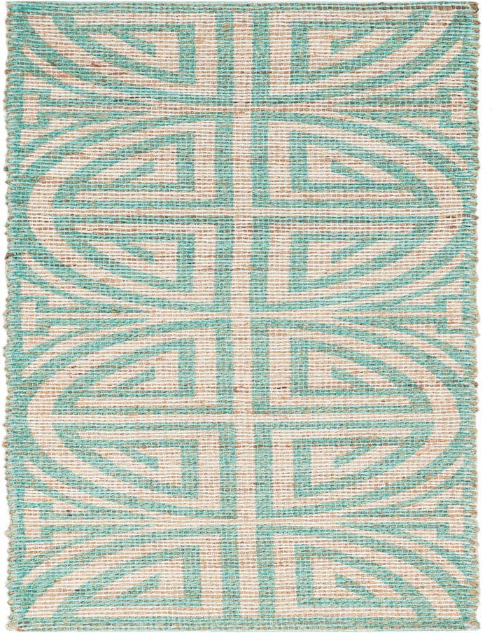 Detail image of 2' 2 x 6' 1 Hand Woven Chenille Jute Runner Rug