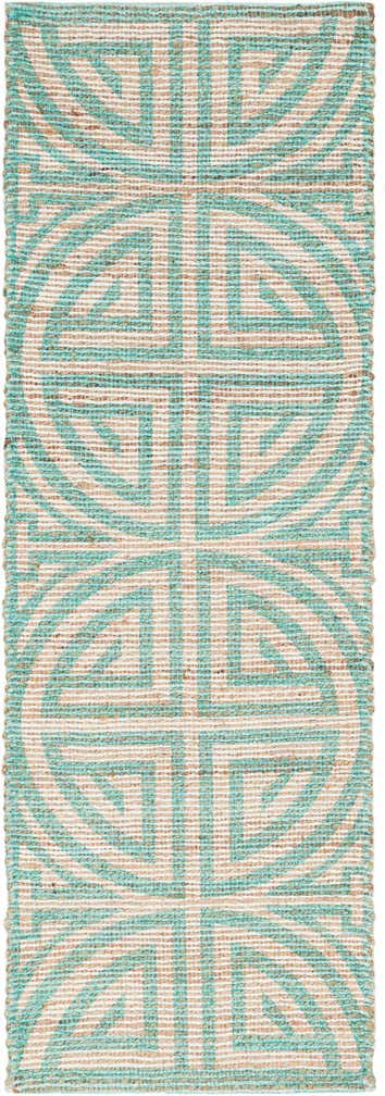 2' 2 x 6' 1 Hand Woven Chenille Jute Runner Rug