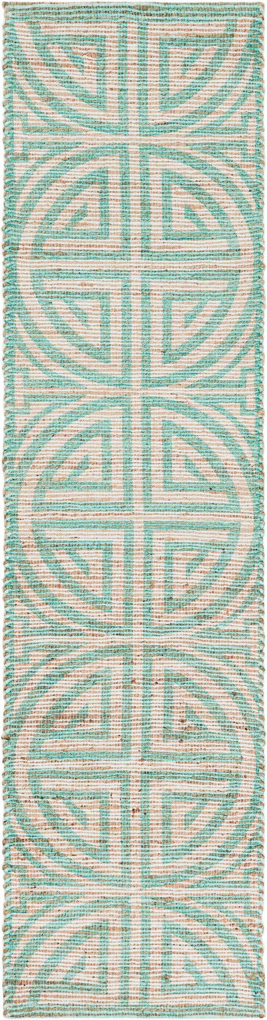 2' 2 x 8' Hand Woven Chenille Jute Runner Rug