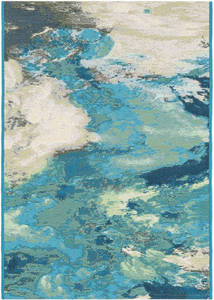 2' x 5' 1 Easy-Clean Modern Indoor / Outdoor Runner Rug