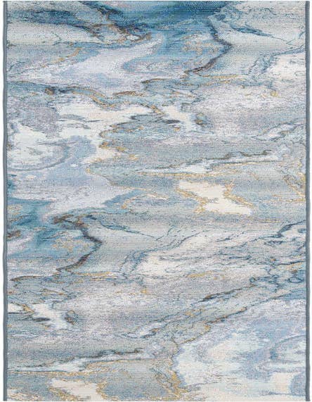 Detail image of 2' 7 x 12' Easy-Clean Modern Indoor / Outdoor Runner Rug