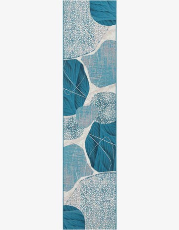 2' 7 x 12' Easy-Clean Modern Indoor / Outdoor Runner Rug