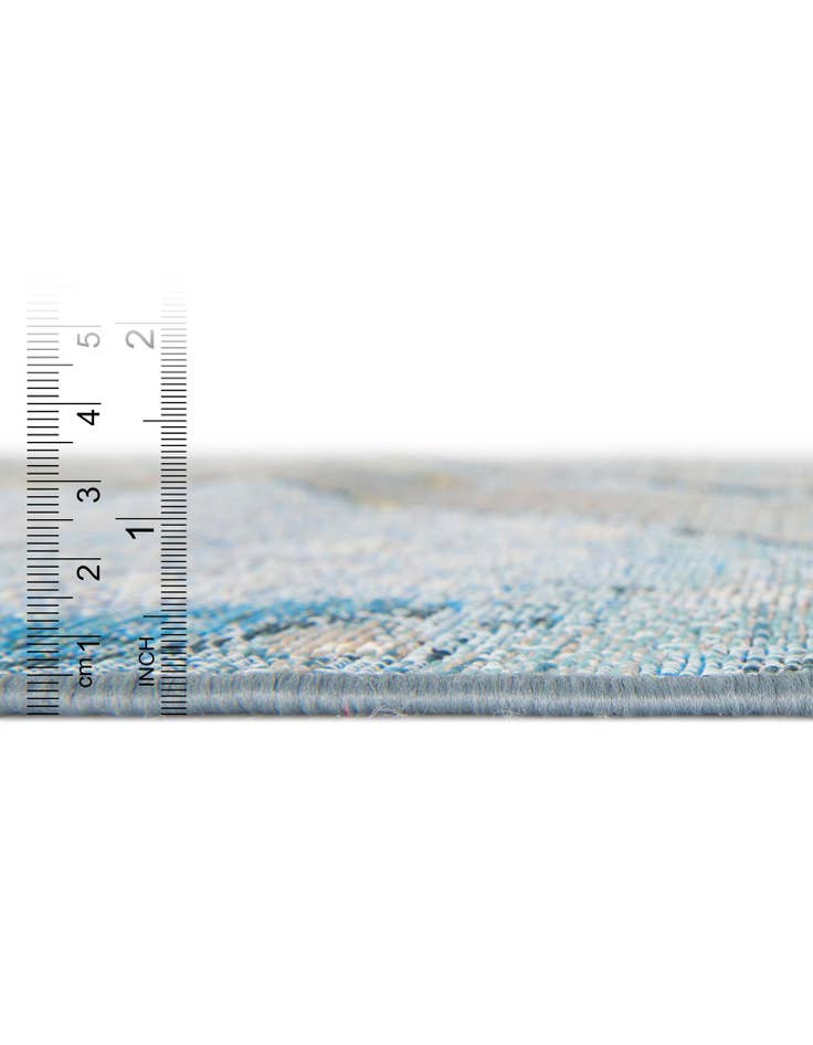 Detail image of 7' 10 x 7' 10  Washable Modern Indoor / Outdoor Square Rug