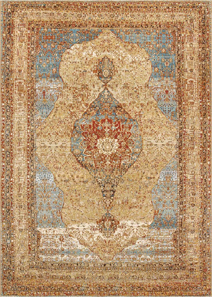 10' x 14' Easy-Clean Traditional Indoor / Outdoor Rug