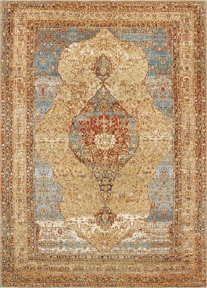 10' x 14' Easy-Clean Traditional Indoor / Outdoor Rug