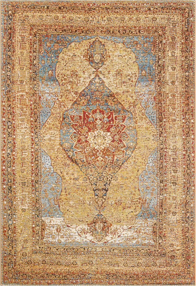 Detail image of 6' x 9' Easy-Clean Traditional Indoor / Outdoor Rug
