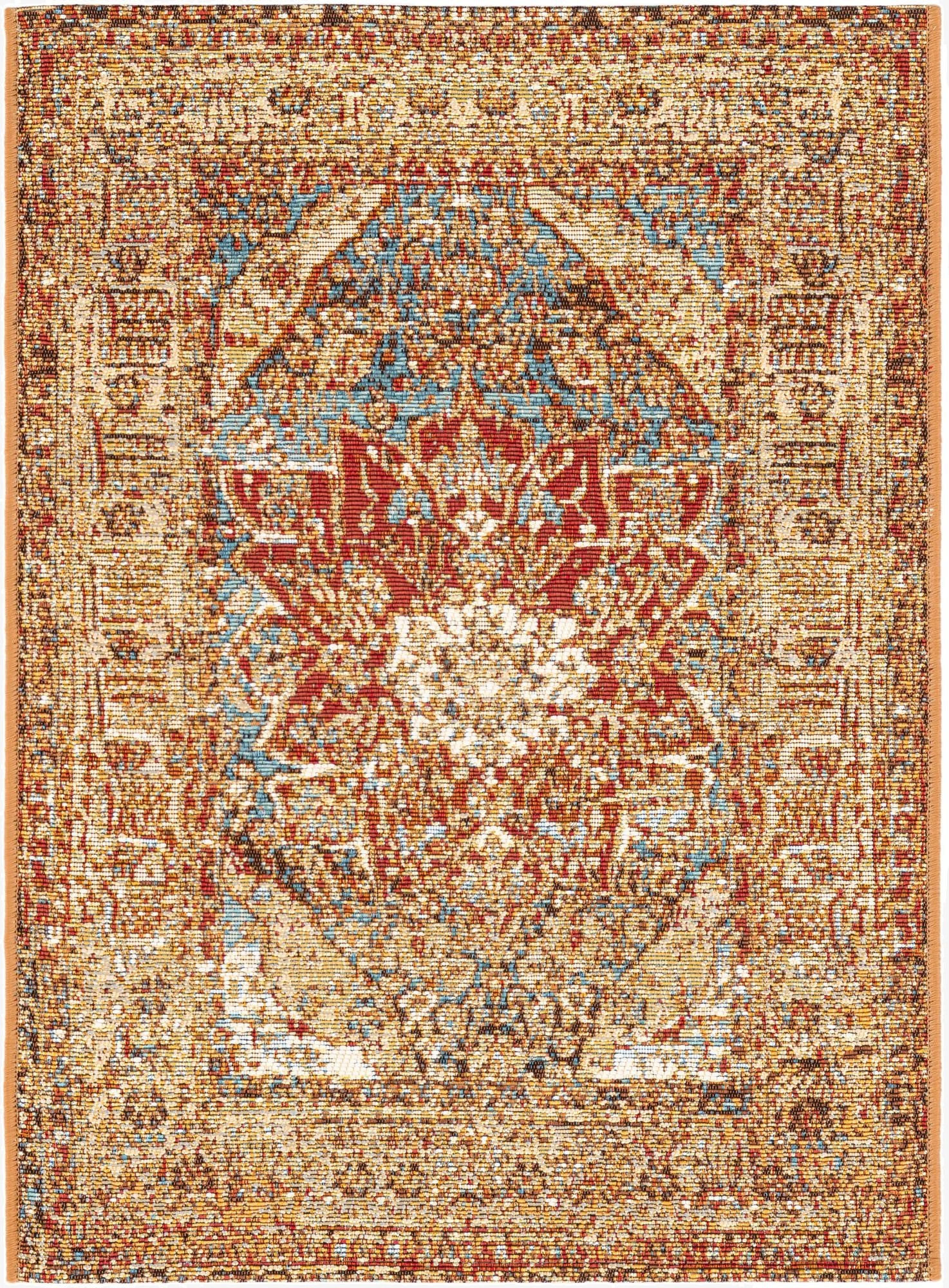 2' x 3'  Washable Traditional Indoor / Outdoor Rug