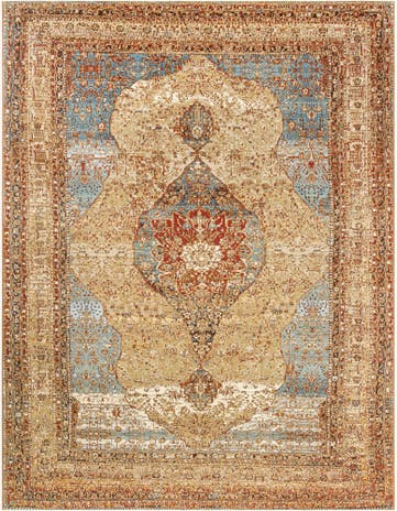 9' x 12' Easy-Clean Traditional Indoor / Outdoor Rug