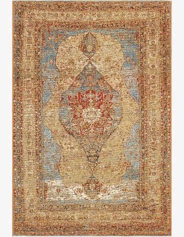 4' x 6' Easy-Clean Traditional Indoor / Outdoor Rug