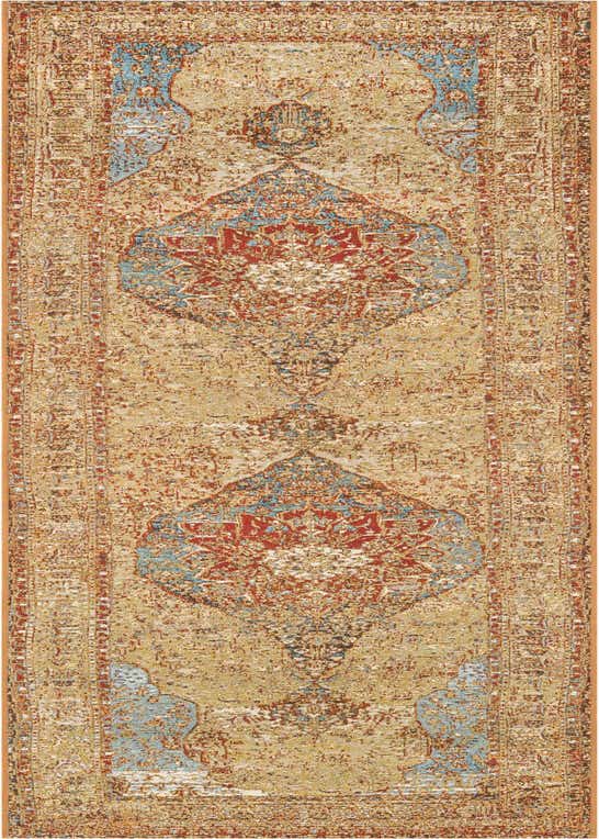 2' 7 x 10' Easy-Clean Traditional Indoor / Outdoor Runner Rug