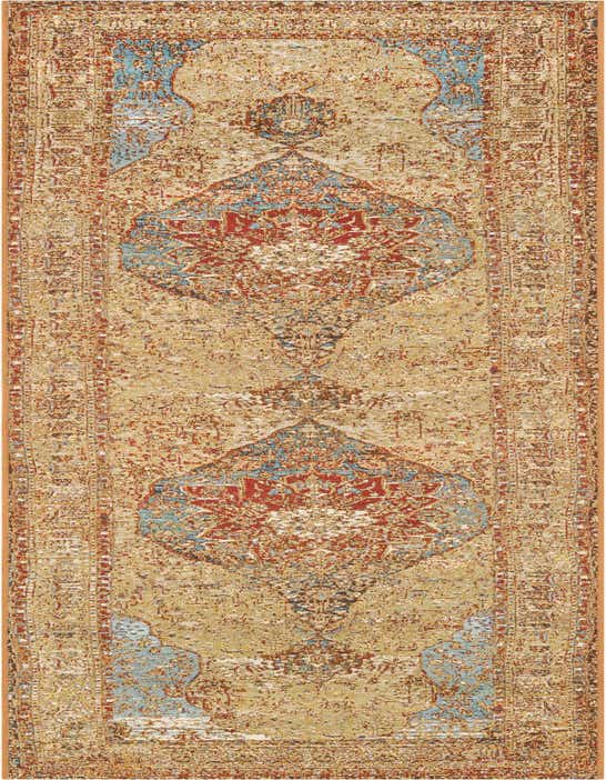 2' 7 x 10' Easy-Clean Traditional Indoor / Outdoor Runner Rug
