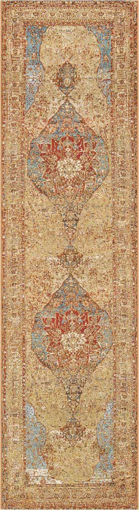 2' 7 x 10' Easy-Clean Traditional Indoor / Outdoor Runner Rug