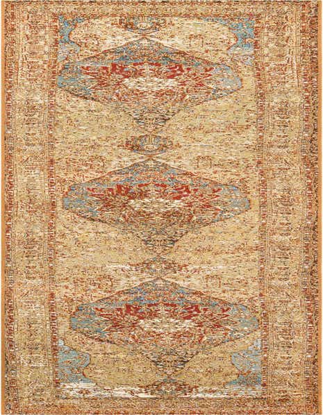 2' 7 x 12' Easy-Clean Traditional Indoor / Outdoor Runner Rug