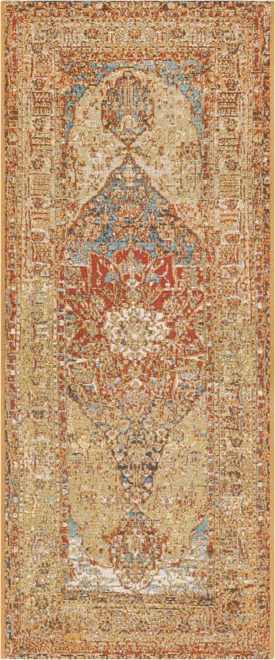 Detail image of 2' x 5' Easy-Clean Traditional Indoor / Outdoor Runner Rug