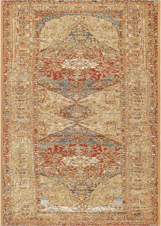 2' x 8' Easy-Clean Traditional Indoor / Outdoor Runner Rug