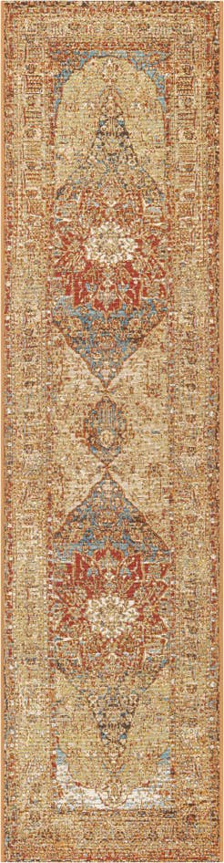 Detail image of 2' x 8' Easy-Clean Traditional Indoor / Outdoor Runner Rug