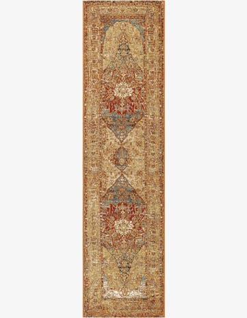 2' x 8' Easy-Clean Traditional Indoor / Outdoor Runner Rug