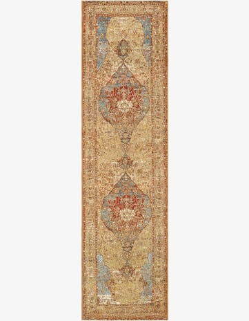 2' 7 x 10' Easy-Clean Traditional Indoor / Outdoor Runner Rug