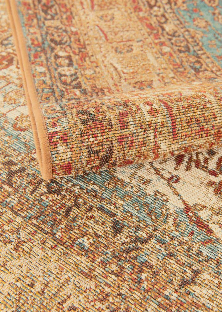 10' x 10' Easy-Clean Traditional Indoor / Outdoor Square Rug