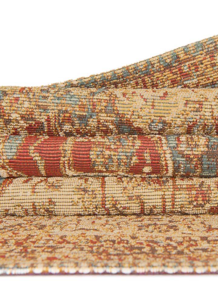 10' x 10' Easy-Clean Traditional Indoor / Outdoor Square Rug