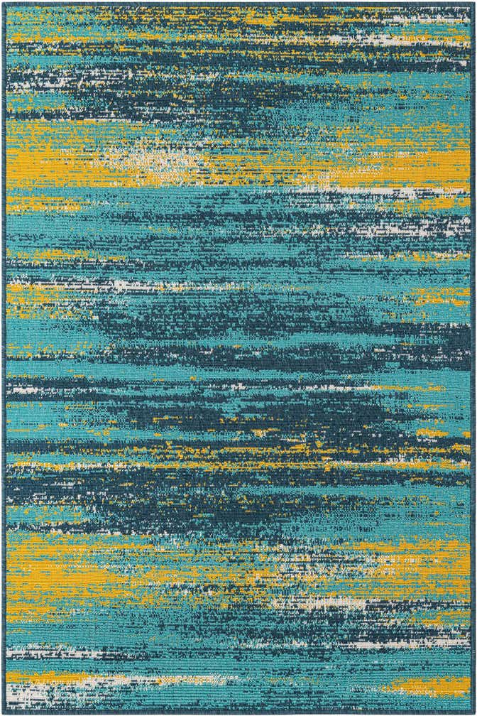 4' x 6' Easy-Clean Coastal Indoor / Outdoor Rug