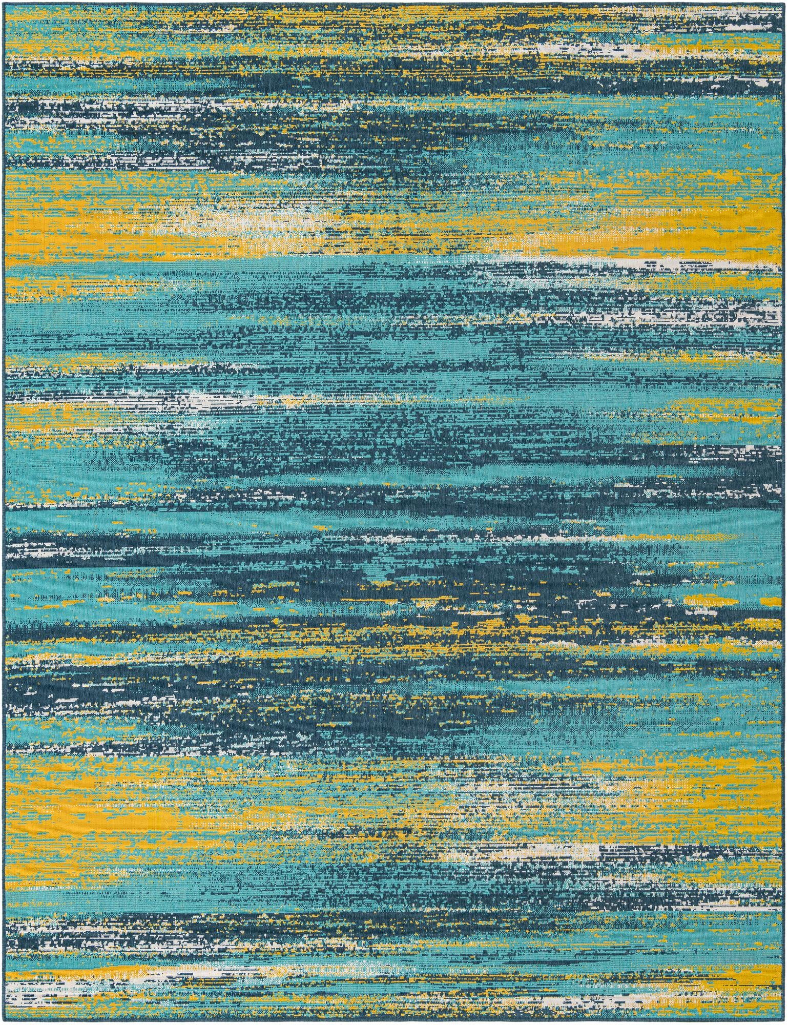 9' x 12' Easy-Clean Coastal Indoor / Outdoor Rug