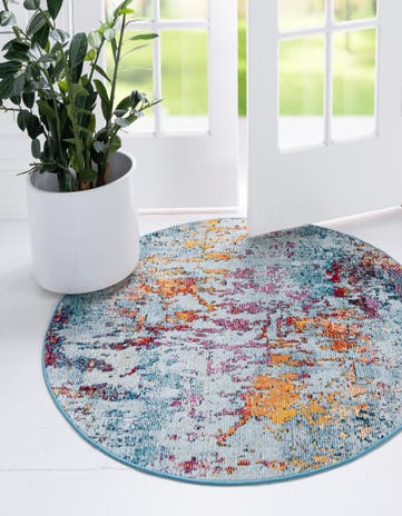 4' x 4' Starlight Round Rug