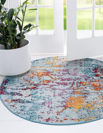 4' x 4' Starlight Round Rug
