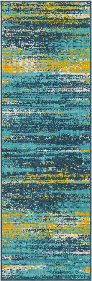 Detail image of 2' x 6' Easy-Clean Coastal Indoor / Outdoor Runner Rug