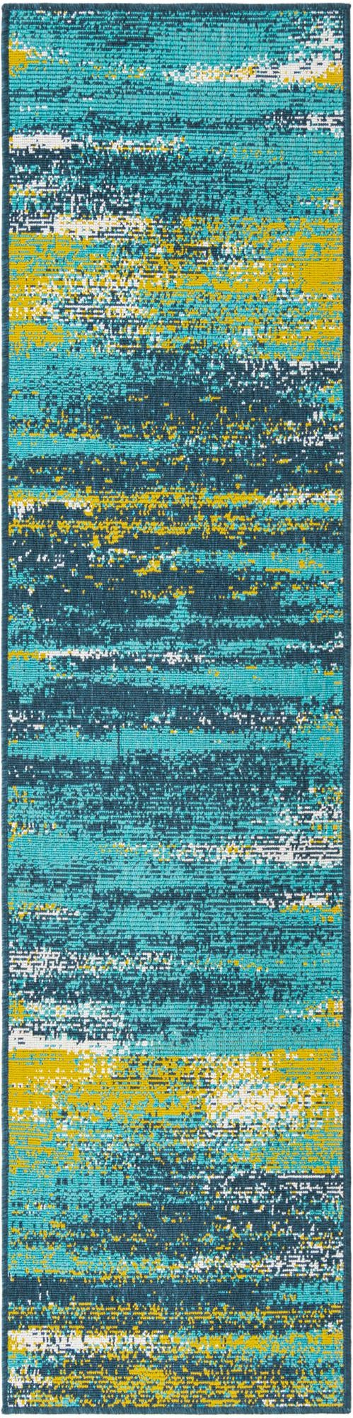 2' x 8' Easy-Clean Coastal Indoor / Outdoor Runner Rug