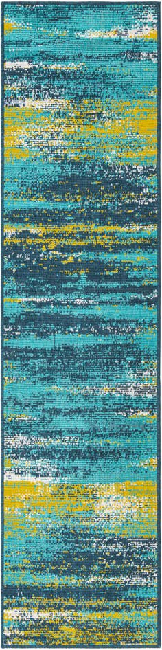 Detail image of 2' x 8' Easy-Clean Coastal Indoor / Outdoor Runner Rug