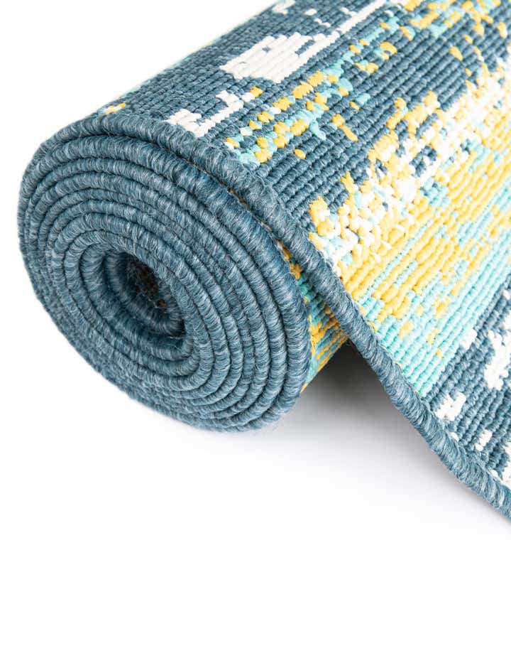 10' x 10' Easy-Clean Coastal Indoor / Outdoor Square Rug