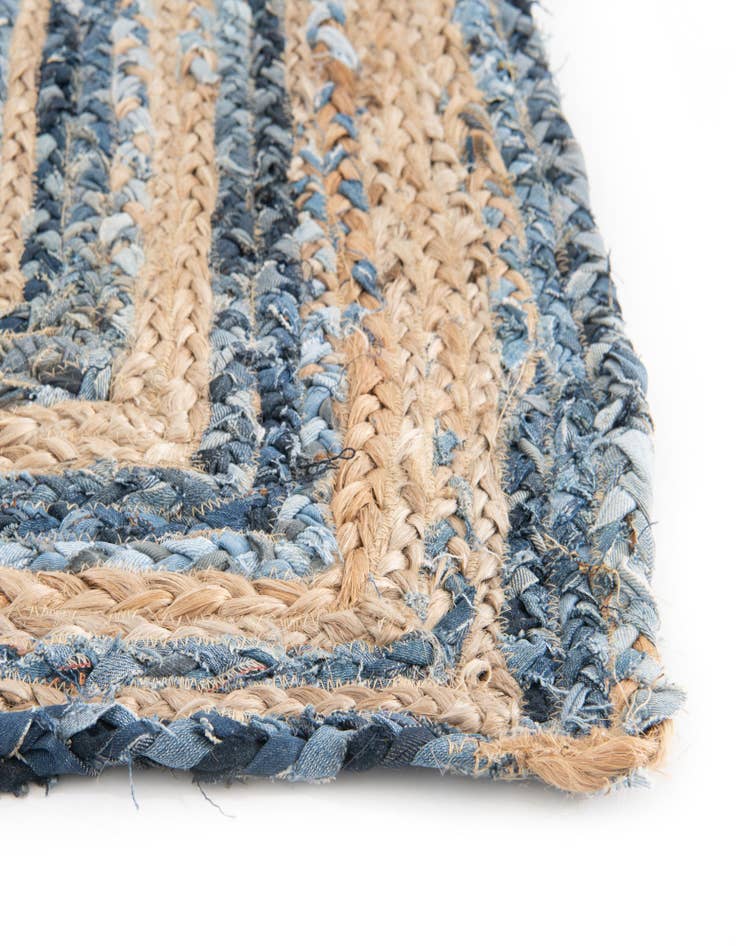 Detail image of 3' 7 x 6' 1 Handmade Braided Chindi Rug