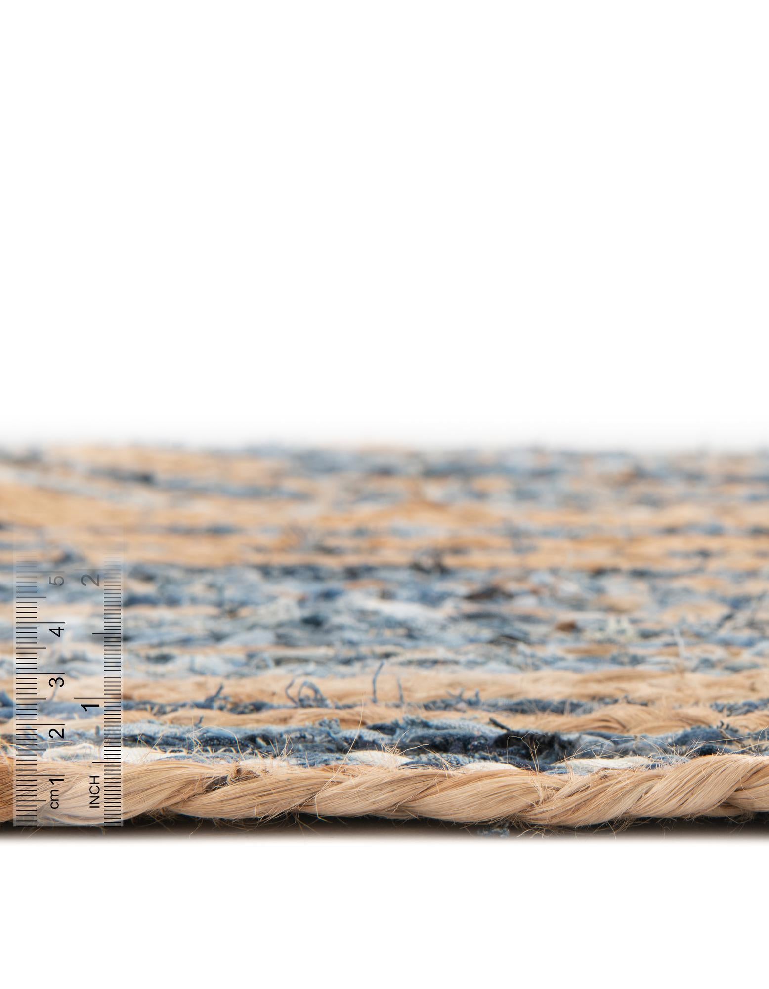 4' 1 x 6' 1 Handmade Braided Chindi Rug