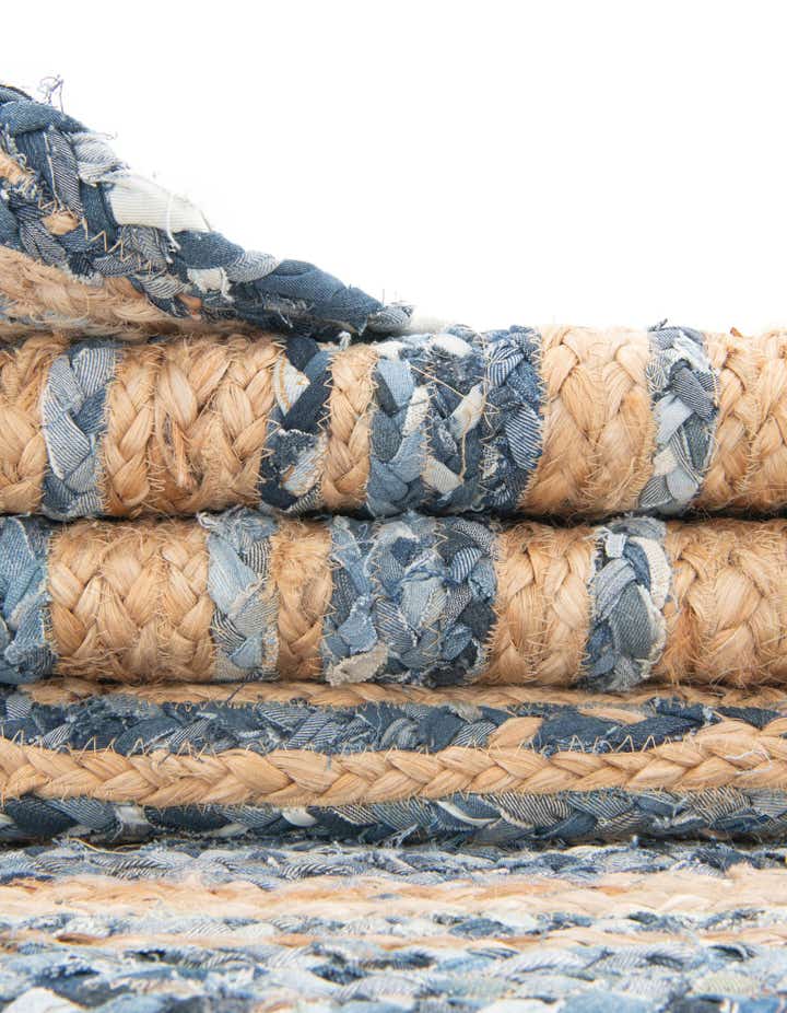 60cm x 95cm Handgefertigt Braided Chindi Teppich
